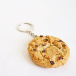 Realistic Life Size Chocolate Chip Cookie Keychain